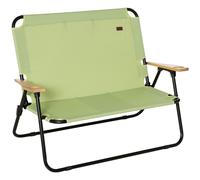 Chaise de camping Outsunny 2 places pliable portable chaise de jardin chaise de régie chaise pliante avec porte-boisson pour pique-nique en plein air randonnée pédestre
