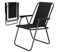 Chaise de Camping Pliable avec accoudoirs - Fauteuil de Jardin extérieur, Chaise Longue Confortable pour Camping, Plage, et activités de Plein air