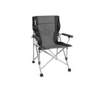 Brunner Outdoor Chaise de camping Classique Raptor - Charge max. 110 kg - 51x44xH48/90 cm - Noir/Gris