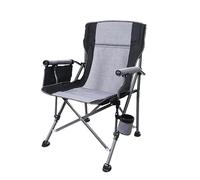 Chaise de camping pliante légère avec porte-gobelet - Chaise de camping portable en plein air, idéale pour la randonnée, la pêche, les pique-niques, les excursions à la plage - Design durable et