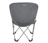 Chaise de camping pliante - NILS CAMP - NC3051 - Gris - 600D Oxford - Supporte jusqu'à 110 kg - Pliable - 2,35 kg