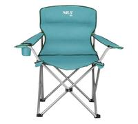 Chaise de camping pliante - NILS CAMP - NC3079 - Verte - Acier massif 22 mm - Oxford 600D - Charge 130 kg