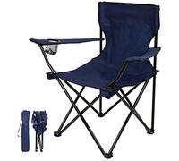 Chaise de camping pliante portable à dossier haut - Chaise de pelouse légère pour adultes avec sac de transport et porte-gobelet - Idéale pour le camping en plein air, les festivals, les concerts et
