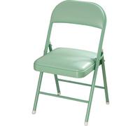 Chaise de camping pliante portable avec coussin épais, pas de montage nécessaire, design peu encombrant, idéal pour terrasse, pique-nique, garage