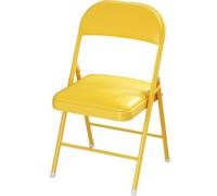 Chaise de camping pliante portable avec coussin épais, pas de montage nécessaire, design peu encombrant, idéal pour terrasse, pique-nique, garage