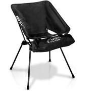 Chaise de Camping Pliante ultralégère 50cm Hauteur d'assise 1,3 kg Aluminium 112 kg capacité de Charge Petite Chaise de Pique-Nique Portable Chaise de pêche Pliante Chaise de Balcon Confortable