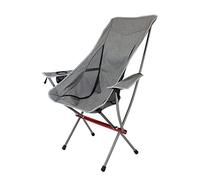 Chaise de camping portable à dossier haut - Siège de randonnée pliable ultraléger avec accoudoirs doux pour la randonnée et les pique-niques - Idéal pour l'extérieur et les adultes