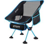 Chaise de camping portable Chaise pliante compacte, chaise à sac à dos léger avec poches latérales et plus grande place dans le sac, très approprié for la pêche en plein air Camping Beach Camping(Blu)