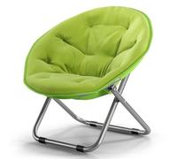 Chaise de camping portable et chaise lune pour adultes, fauteuil pliable confortable pour jardin, chambre à coucher, salon, siège léger pour intérieur et extérieur (vert fruit)