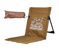 Chaise de camping portable - siège pliable léger, chaise de voyage | Coussin de siège compact avec dossier pour la randonnée à la plage, pique-nique, voyage de sac à dos, point de repos extérieur