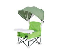 Chaise De Camping Pour Bébé, Siège D'appoint Pliant Pour Bébé Avec Auvent Et Plateau Amovible, Chaise Baby Pliante, Rehausseur Enfant Pour Baby Pliable, Siège Haute,38x31x37cm