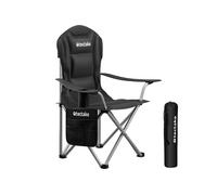 Chaise de camping - TECTAKE - 1 Fauteuil MTX rembourré pliable avec sac de transport 88,5 x 55 x 103 cm en tissu déperlant