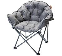 Chaise de Camping rembourrée - Skandika Moonchair Premium XL - Siège Fauteuil Pliant avec Dossier - Max. 150 kg - Sac de Transport
