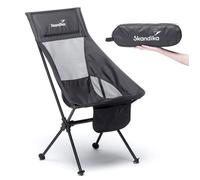 Chaise de Camping Skandika Compact - Pliable - Poids Max. supporté 150 kg - légère 1,4 kg - Sac de transport