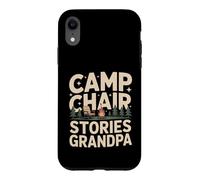 Chaise de Camping Stories Grandpa Camping Campfire Coque pour iPhone XR