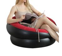 Chaise de canapé d'air - siège de soufflage texturé, salon floqué gonflable | Pièce de meubles de relaxation portable, design coussin confortable avec une configuration facile pour la chambre de ciném