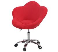 Chaise de canapé de loisirs, chaise de bureau à domicile, chaise d'ordinateur rotative et relevable avec éponge en tissu de flanelle, entièrement réglable pour balcon, chambre à coucher, étu