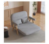 Chaise de canapé pliante Canapé-lit, canapé-lit avec accoudoir, canapé-lit moderne avec dossier réglable, canapés convertibles for salons, bureaux, petits espaces, appartements(Light grey,100cm)