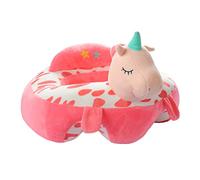 Chaise de Canapé pour Bébé - Siège de Soutien pour Sol - Chaise en Peluche Douce pour Apprendre à S'asseoir - 4-16 Mois - Toddler (Licorne)