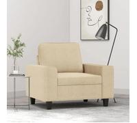 Chaise de canapé - SWEETY - Fauteuil - 1 personne - Crème 60 cm Tissu LV1331