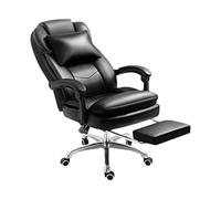 Chaise de chaise de boss, chaise de bureau, chaise d'ordinateur en cuir PU ergonomique avec support lombaire mobile, accoudoir de liaison, siège de bureau de tâche inclinable pivotant de hauteur