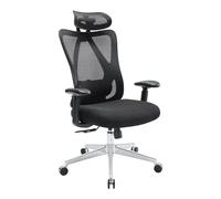 Chaise de Chaise de Bureau Hauteur Chaise de Bureau réglable Confortable et spacieuse Chaise de Direction Chaise de Bureau d'ordinateur Respirant avec des accoudoirs Confortables (Noir)