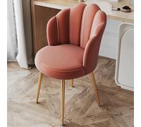 Chaise de chambre moderne confortable avec dossier en acier carbone et éponge/latex pour coiffeuse, 31 x 31 x 74 cm, disponible en 6 couleurs (rouge) - Meuble élégant et peu encombrant