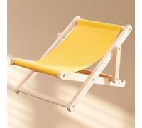 Chaise de Chat en Bois, Mini-Chaise de Chat de Plage Toutes Saisons de Manière Robuste Forte Charge de Chargement de Charge pour Les Petits Animaux de Compagnie (Yellow)