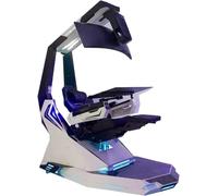 Chaise de cockpit d'ordinateur Zero-Gravity avec positions réglables pour s'asseoir, incliner et se tenir debout dans les bureaux