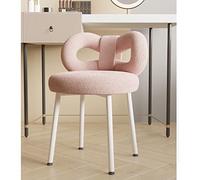 Chaise de coiffeuse avec dossier haut et repose-pieds en forme de nœud | Multifonctionnel pour salle de maquillage et chambre à coucher | Idéal pour le salon