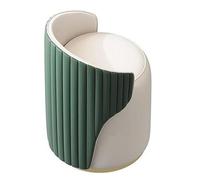 Chaise de coiffeuse avec dossier pivotant rond pour chambre à coucher, salon, siège éponge haute élasticité rotation à 360° pour maquillage