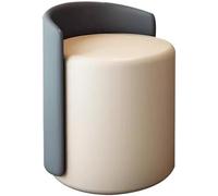 Chaise de coiffeuse avec support dorsal et rotation à 360 degrés pour maquillage et espaces de vie