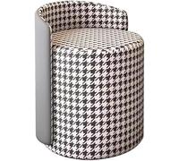 Chaise de coiffeuse avec support dorsal et rotation à 360 degrés pour maquillage et espaces de vie