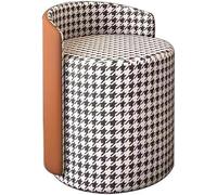 Chaise de coiffeuse avec support dorsal et rotation à 360 degrés pour maquillage et espaces de vie