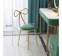 Chaise de coiffeuse moderne avec accoudoirs - Tabouret de maquillage élégant antidérapant - Chaise de loisirs élégante pour dressing, tabouret de maquillage d'artiste - Décoration d'intérieur