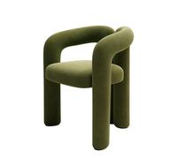 Chaise de coiffeuse moderne en velours, ensemble de table de salle à manger ronde avec chaises peu encombrantes, sièges rembourrés en velours pour cuisine, idéal pour 2 à 4 personnes, design moderne