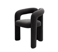 Chaise de coiffeuse moderne en velours, ensemble de table de salle à manger ronde avec chaises peu encombrantes, sièges rembourrés en velours pour cuisine, idéal pour 2 à 4 personnes, design moderne