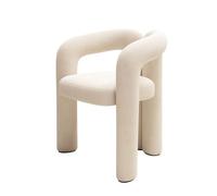 Chaise de coiffeuse moderne en velours, ensemble de table de salle à manger ronde avec chaises peu encombrantes, sièges rembourrés en velours pour cuisine, idéal pour 2 à 4 personnes, design moderne