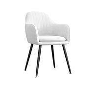 Chaise de coiffeuse moderne rose - Tabouret de coiffeuse d'Europe du Nord avec pieds en métal noir pour maquillage salon et chambre à coucher - Siège d'appoint élégant sans oreiller