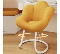 Chaise de coiffeuse pivotante à 360°, tabouret multifonction avec pieds en métal pour un maquillage confortable et une utilisation dans le salon