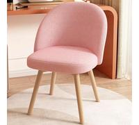 Chaise de coiffeuse pivotante avec dossier rembourré doux, pieds en bois élégants - Parfait pour chambre à coucher, salle de beauté, station de maquillage et sièges confortables - Design moderne