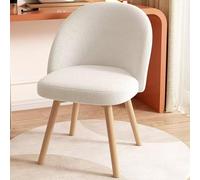 Chaise de coiffeuse pivotante rembourrée avec dossier, tabouret de maquillage confortable sans accoudoirs pour chambre à coucher ou salon de beauté - Meuble élégant et fonctionnel pour le maquillage