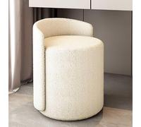 Chaise de coiffeuse - Tabouret de maquillage rembourré confortable avec rotation à 360°, chaise d'appoint idéale pour chambre à coucher ou salon