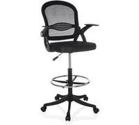 Naluro Work - Chaise de comptoir Noir