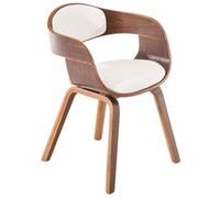 Chaise de conference clp en bois non empilable non pliable H. 73 cm interieur blanc blanc G