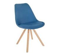 Chaise de conference clp en bois non empilable non pliable interieur H. 81 cm bleu bleu G