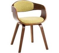 CLP Trading GmbH Chaise de conférence Kingston Tissu Bois non pliable Intérieur H. 73 cm Vert