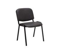 Chaise de conference clp en metal empilable non pliable H. 83 cm interieur gris