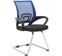 Chaise de conference clp en metal empilable non pliable H. 89 cm interieur bleu Bleu G