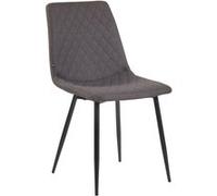 Chaise d'intérieur fabriquée en tissu et métal avec finition couleur gris foncé Telde CLP